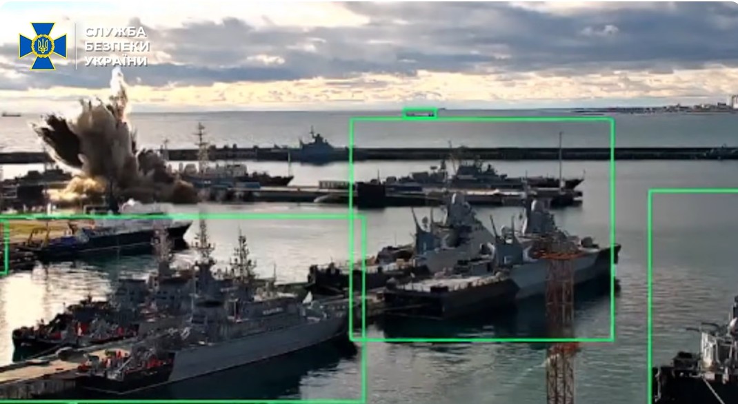 Ukraine’s ‘Sub-Sea’ Drone Hits Russian Sub, Putting Major Naval Hub at Risk